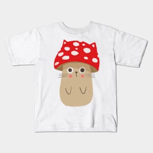 Mushroom Cat Kids T-Shirt